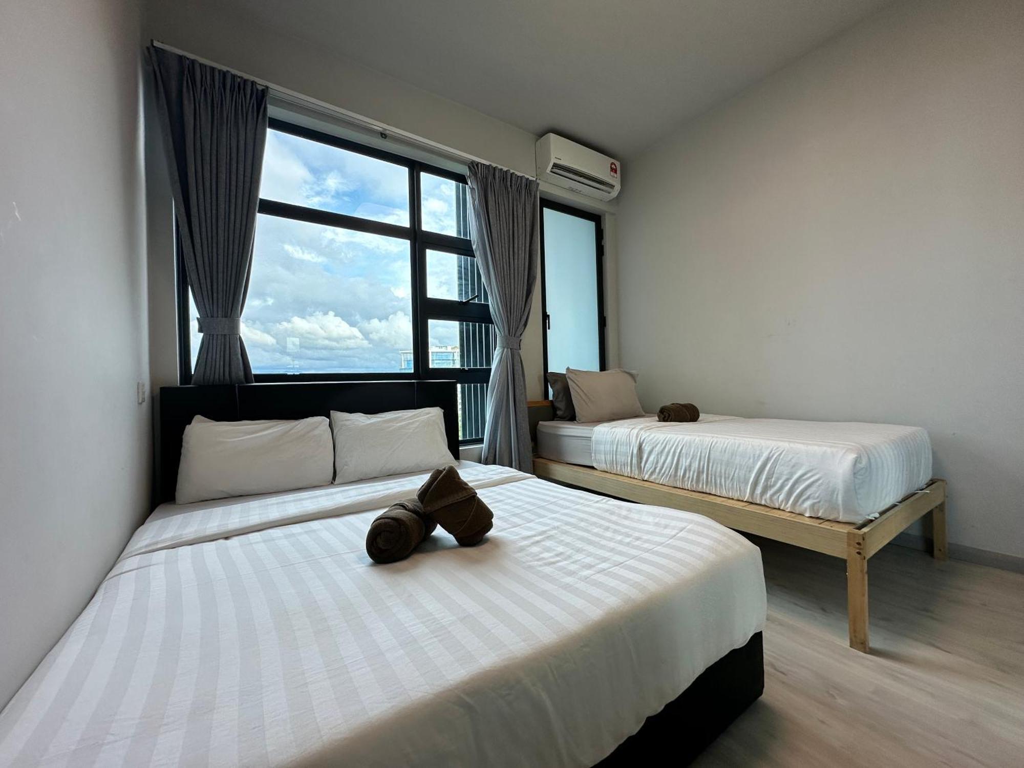 L Homestay Jesseltonquay Jq Kk City亚庇市区中心民宿2房1厕 Kota Kinabalu Buitenkant foto